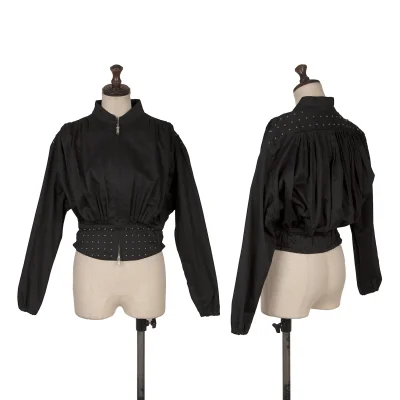 LIMI feu Cotton Studs Double Zip Blouson