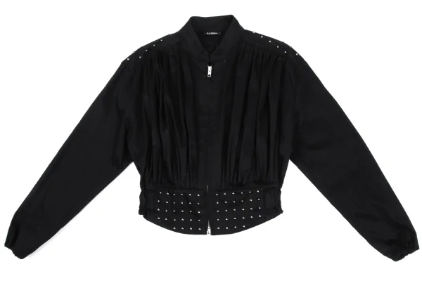 LIMI feu Cotton Studs Double Zip Blouson K-171726_002