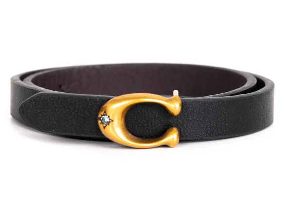 COACH C Buckle Leather Bracelet K-171730_002
