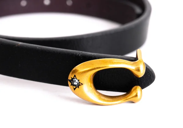 COACH C Buckle Leather Bracelet K-171730_004