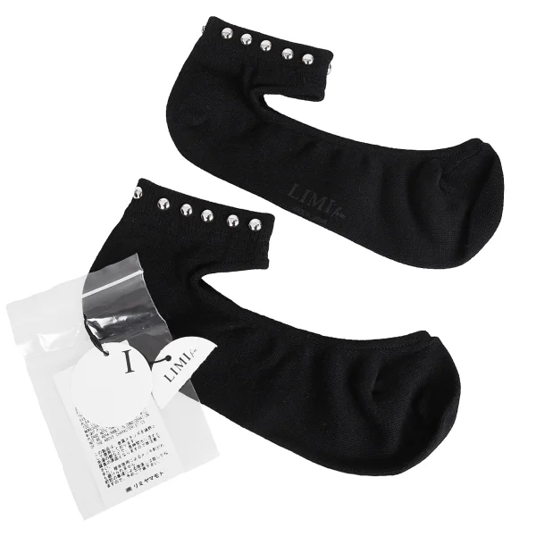LIMI feu Open Top Studs Socks Black  K-171733_001