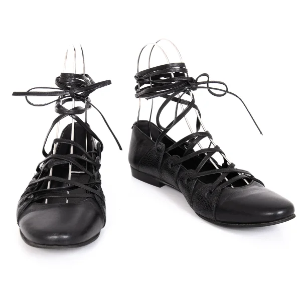 LIMI feu Lace Up Leather Shoes Black M(US About 7.5) K-171736_001