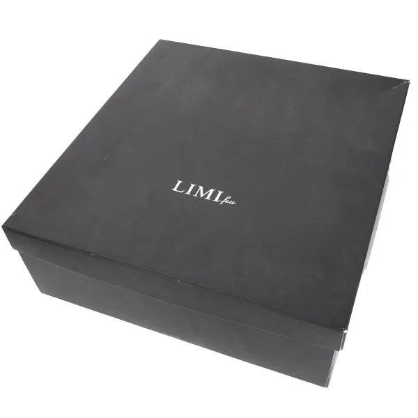 LIMI feu Canvas Switching Leather Open Front Boots K-171737_016