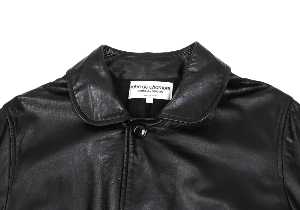 robe de chambre COMME des GARCONS Leather Round Collar Coat K-171739_007