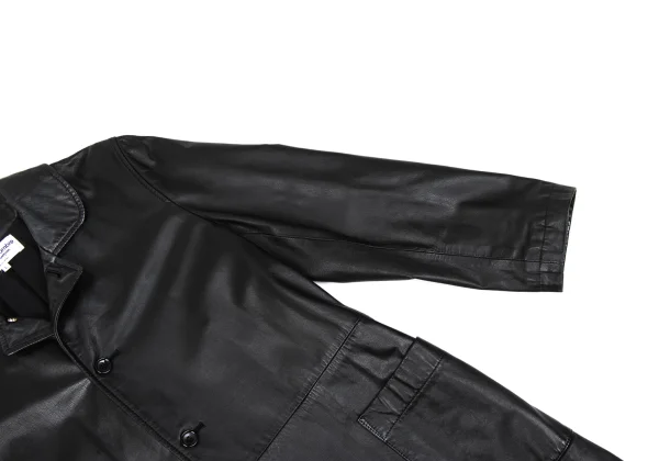 robe de chambre COMME des GARCONS Leather Round Collar Coat K-171739_009