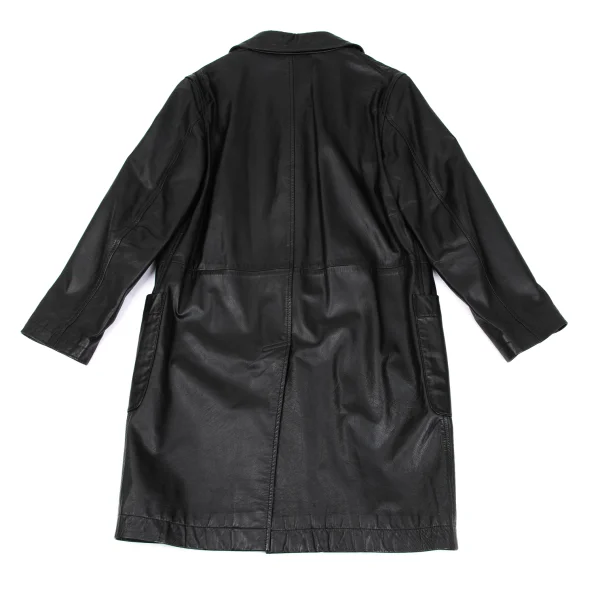 robe de chambre COMME des GARCONS Leather Round Collar Coat K-171739_016