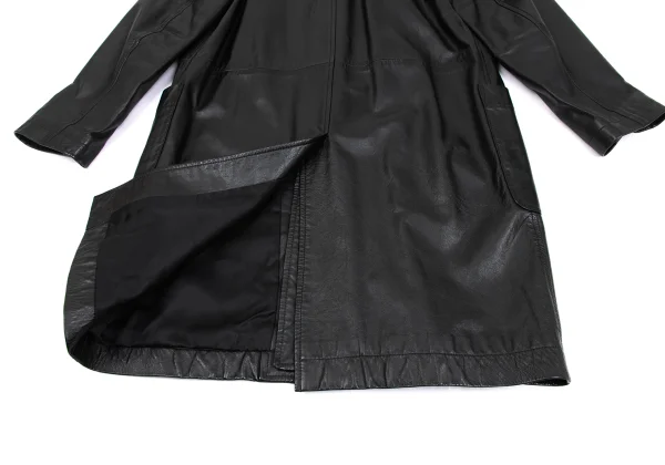 robe de chambre COMME des GARCONS Leather Round Collar Coat K-171739_017