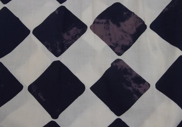 COMME des GARCONS Bleached Diamond Check Skirt K-171748_014