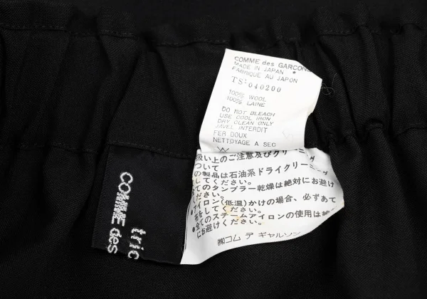 tricot COMME des GARCONS Wool Pleated Wrap Design Skirt K-171751_014