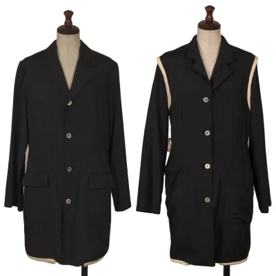 robe de chambre COMME des GARCONS Piping Reversible Long Jacket