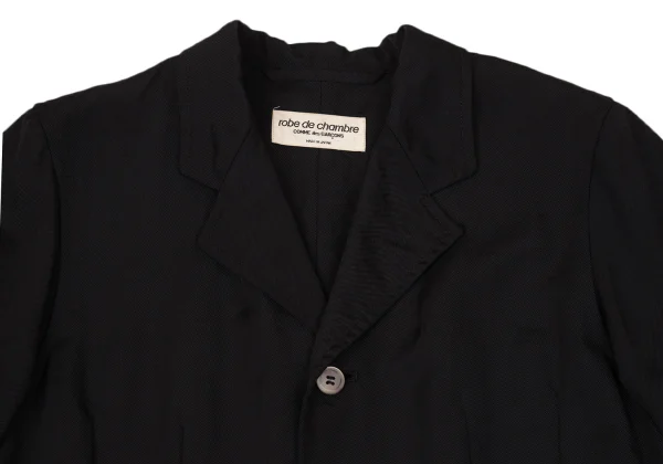ローブドシャンブル コムデギャルソンrobe de chambre COMME des GARCONS ナイロンリバーシブル4Bジャケット 黒M位 K-171752_004