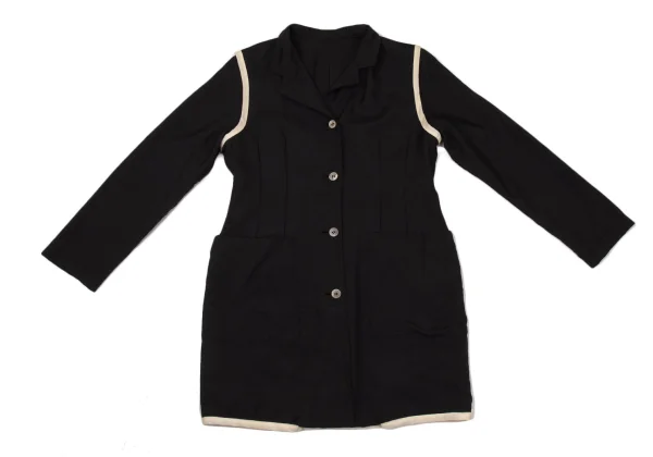 ローブドシャンブル コムデギャルソンrobe de chambre COMME des GARCONS ナイロンリバーシブル4Bジャケット 黒M位 K-171752_013