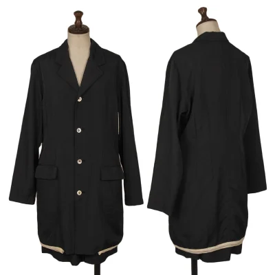 robe de chambre COMME des GARCONS Piping Reversible Long Jacket & Skirt