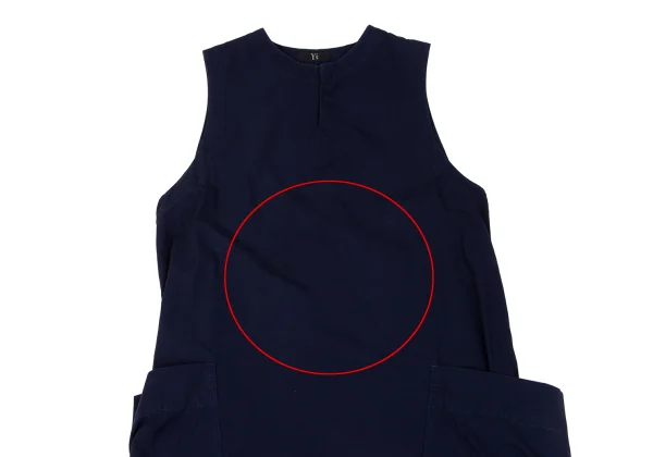 Y's Pleated Hem Pocket Design Sleeveless Dress K-171757_003