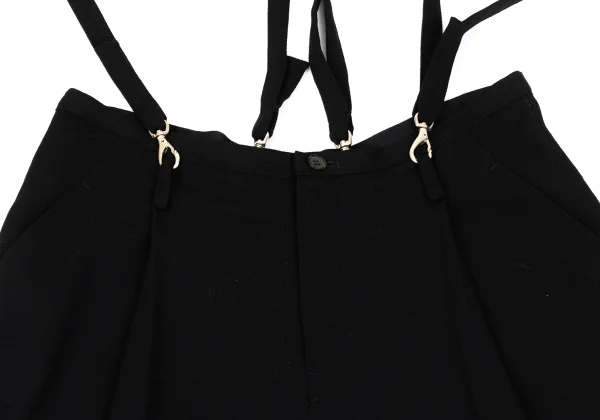 Yohji Yamamoto FEMME Wool Suspender Wide Pants K-171758_003