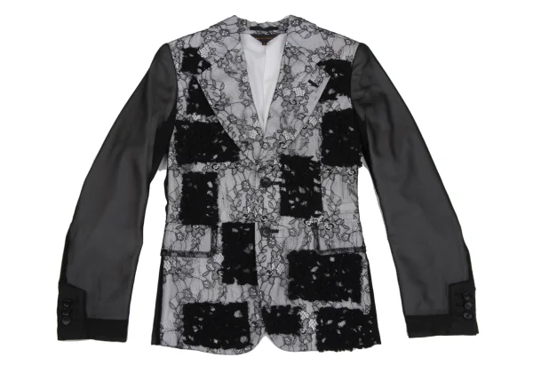コムデギャルソンCOMME des GARCONS フラワーレースバックリボン