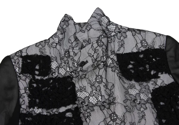 COMME des GARCONS Floral Lace Back Ribbon Tulle Jacket K-171765_005