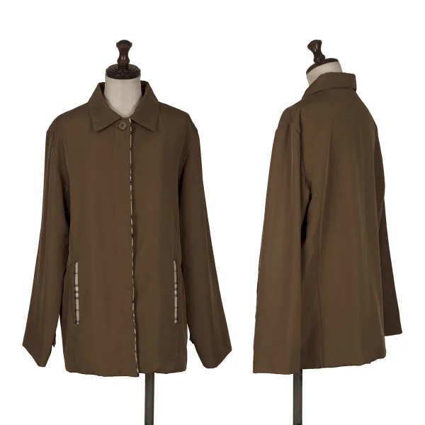BURBERRY LONDON Checker Lining Jacket Brown L K-171767_001