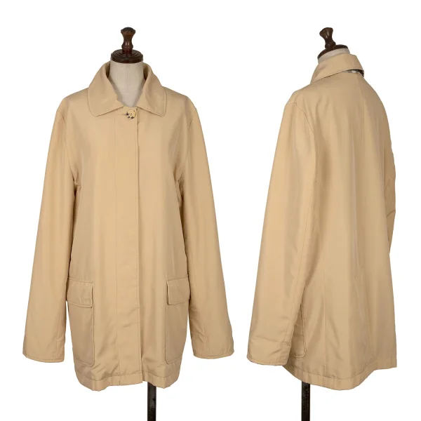 BURBERRY LONDON Checker Lining Half Coat Beige L K-171768_001