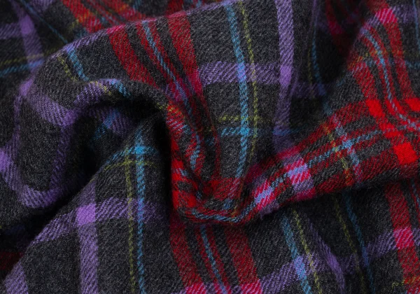 Yohji Yamamoto POUR HOMME Wool Hem Tuck Checker Jacket K-171770_016