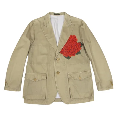 Y's for men Dahlia Flower Printed Jacket