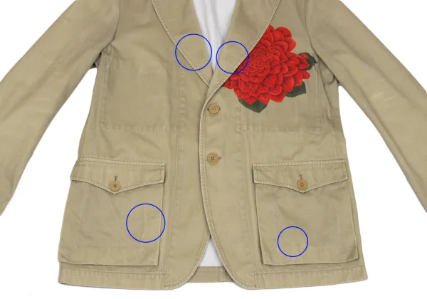 Y's for men Dahlia Flower Printed Jacket K-171771_007