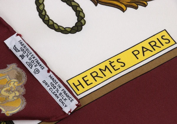 HERMES LES CLES 90 Key Printed Scarf K-171772_012