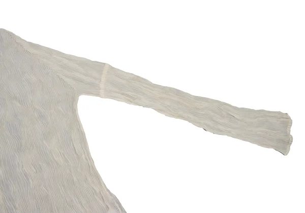 ISSEY MIYAKE Pleated Sheer High-neck Top K-171778_007