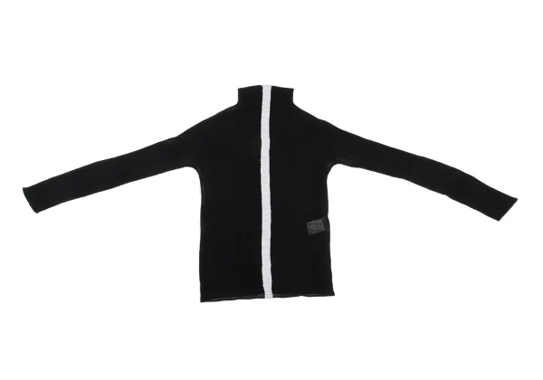 イッセイミヤケISSEY MIYAKE センターラインストレッチプリーツ