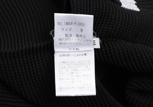 イッセイミヤケISSEY MIYAKE センターラインストレッチプリーツ