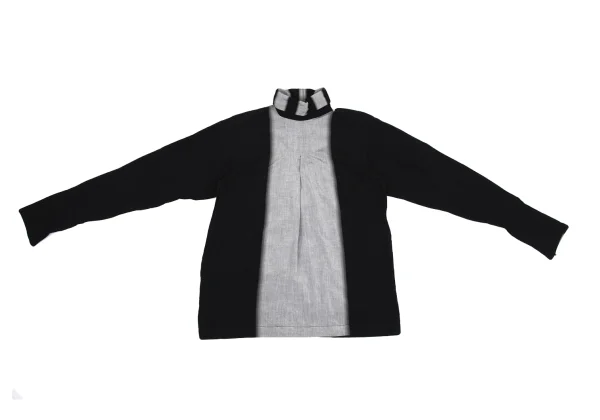 ISSEY MIYAKE Cotton Sleeve Line Half-Zip Top K-171780_002