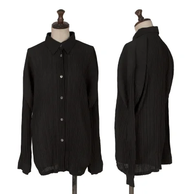 ISSEY MIYAKE Pleated Long Sleeve Shirt