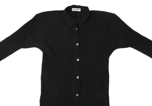 ISSEY MIYAKE Pleated Long Sleeve Shirt K-171782_003