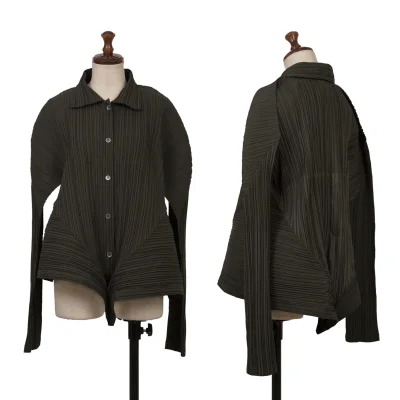 ISSEY MIYAKE Pleats Switching Hem Shirt