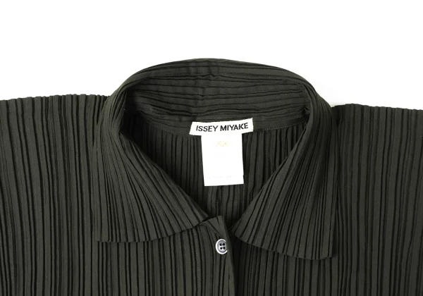 ISSEY MIYAKE Pleats Switching Hem Shirt K-171783_003