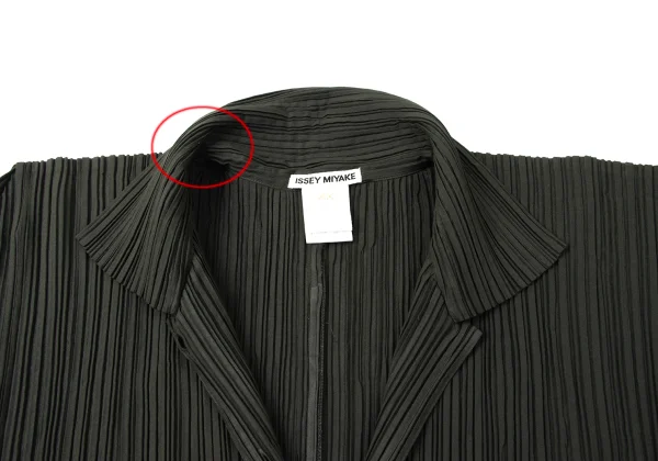 ISSEY MIYAKE Pleats Switching Hem Shirt K-171783_004
