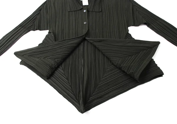 ISSEY MIYAKE Pleats Switching Hem Shirt K-171783_012