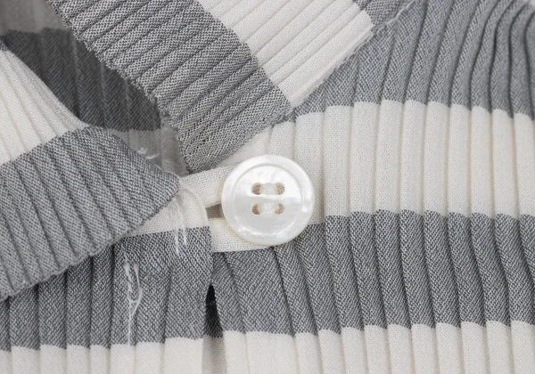 ISSEY MIYAKE Pleated Striped Skipper Shirt K-171784_005