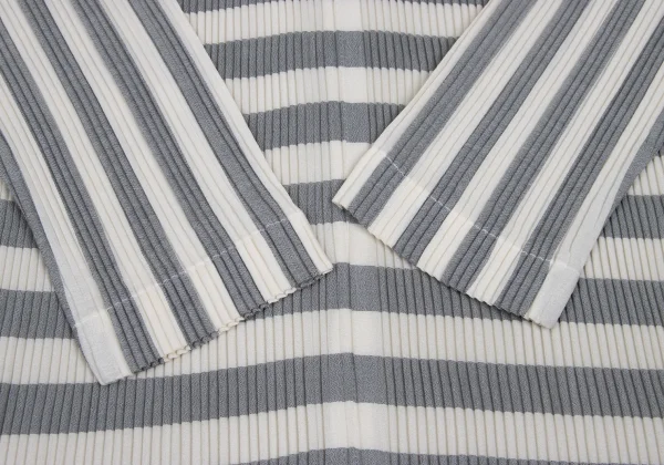 ISSEY MIYAKE Pleated Striped Skipper Shirt K-171784_009