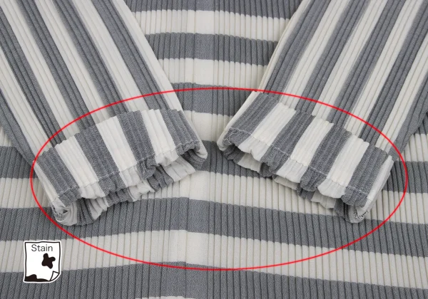 ISSEY MIYAKE Pleated Striped Skipper Shirt K-171784_010