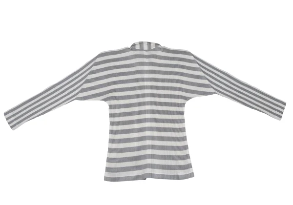 ISSEY MIYAKE Pleated Striped Skipper Shirt K-171784_014