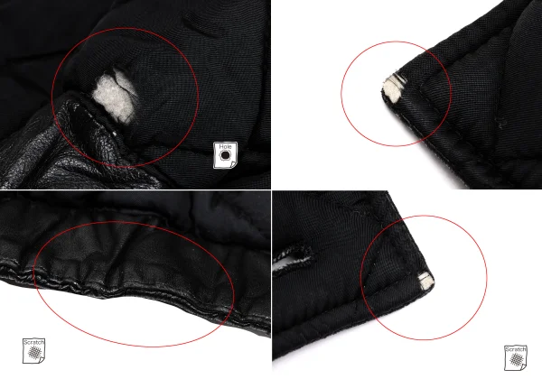 ISSEY MIYAKE Lamb Leather Collarless Blouson K-171790_014