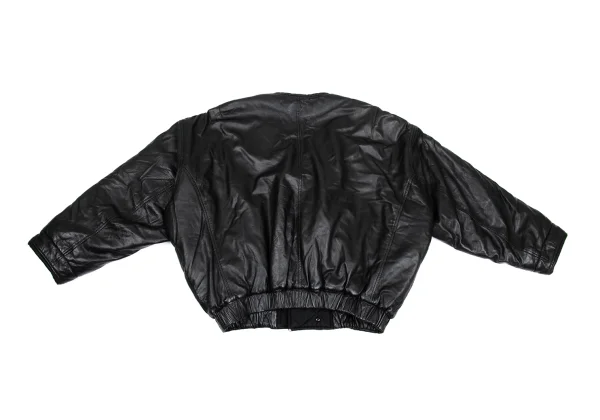 ISSEY MIYAKE Lamb Leather Collarless Blouson K-171790_015