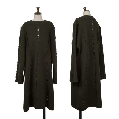 ISSEY MIYAKE Wool Cutting Knit Dress