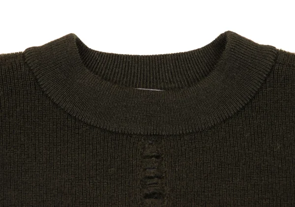 ISSEY MIYAKE Wool Cutting Knit Dress K-171791_004