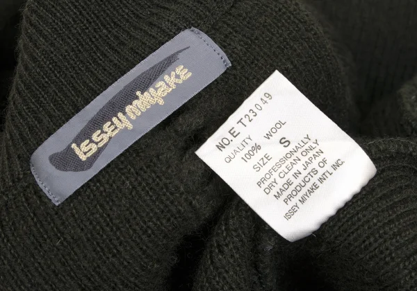 ISSEY MIYAKE Wool Cutting Knit Dress K-171791_013