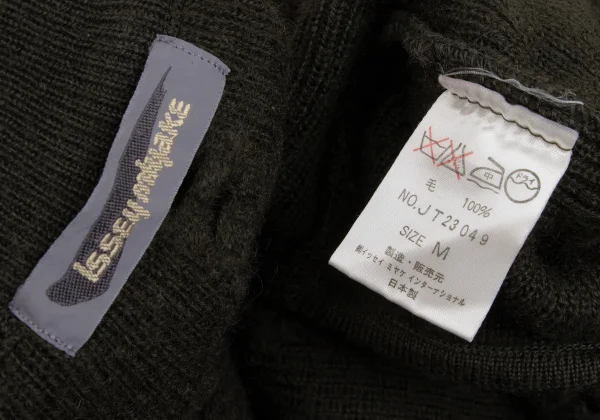 ISSEY MIYAKE Wool Cutting Knit Dress K-171791_014