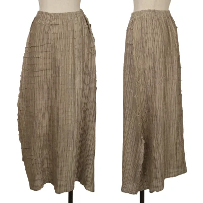 ISSEY MIYAKE Long Pleated Skirt