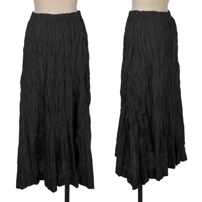 ISSEY MIYAKE Wrinkle Pleated Long Skirt