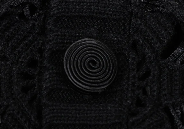 YOSHIYUKI KONISHI Cotton Nylon Crochet Knit Shirt K-171801_004